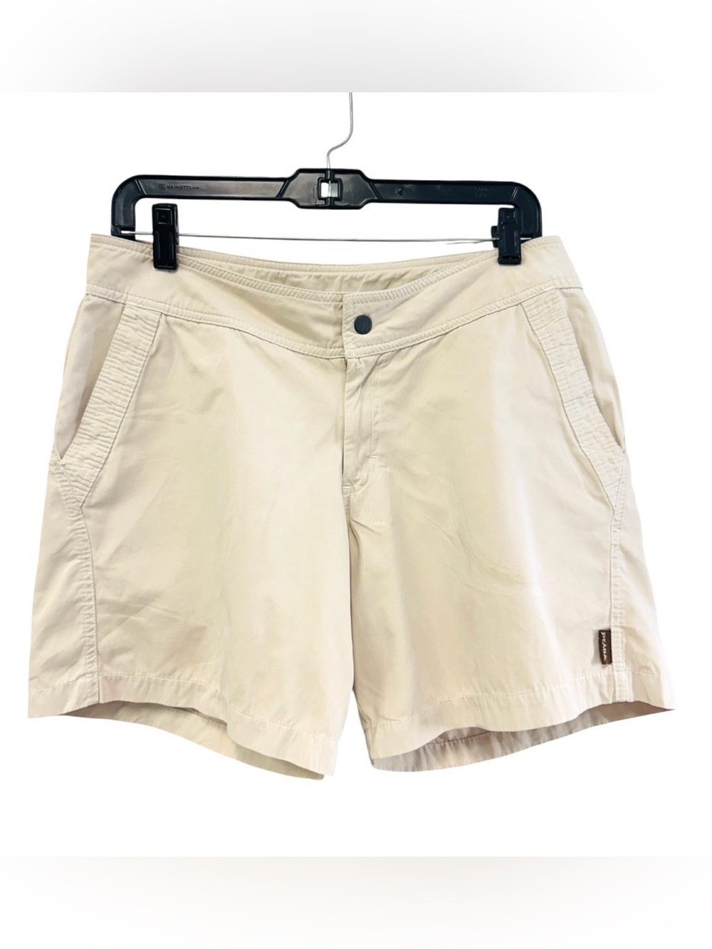Prana Women's Khaki Hiking/Trail Cotton Shorts Size Large